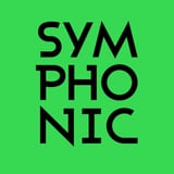 Symphonic logo in black bold capital letters