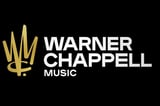 Warner Chappell Music logo with gold crown icon on black background