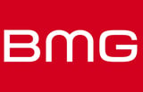 BMG logo with white letters on red background